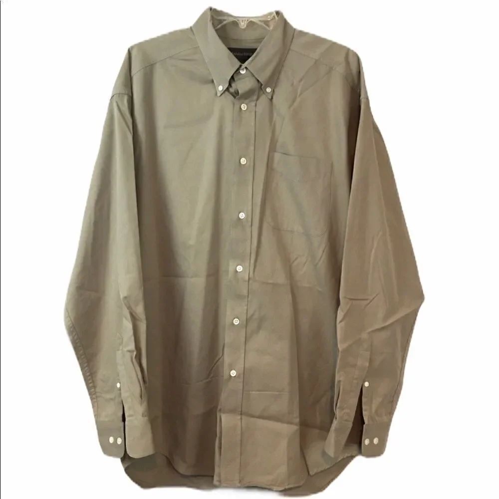Banana Republic button down tan shirt L